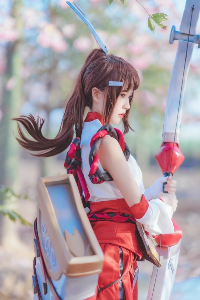 网荭Coser@桜桃喵 – 王者荣耀 射手伽罗COS [32P/655MB]插图1