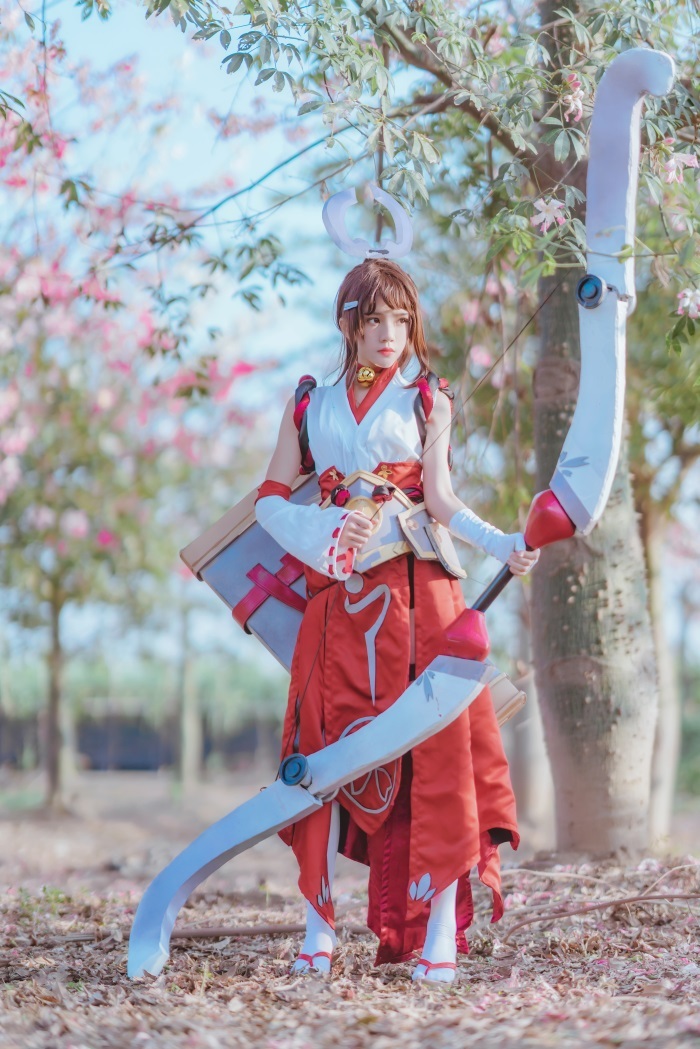 网荭Coser@桜桃喵 – 王者荣耀 射手伽罗COS [32P/655MB]插图2