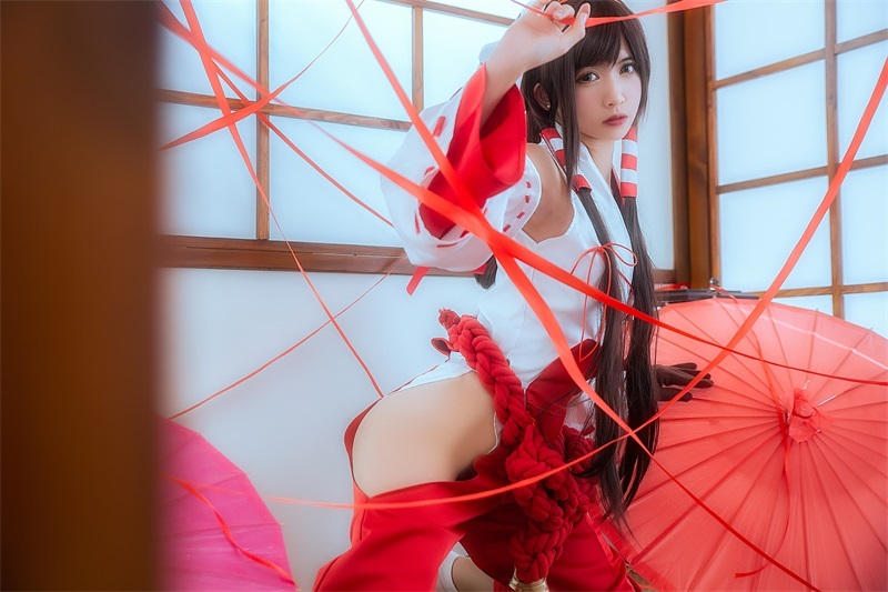 网荭Coser@鳗鱼霏儿 – 红色巫女 [19P/142MB]