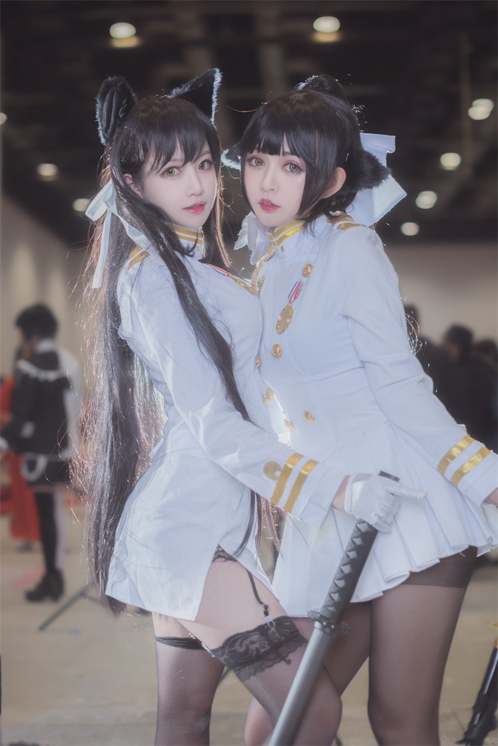 人气动漫Coser@Shika小鹿鹿 爱宕至服兽耳黑丝 [50P/309MB]