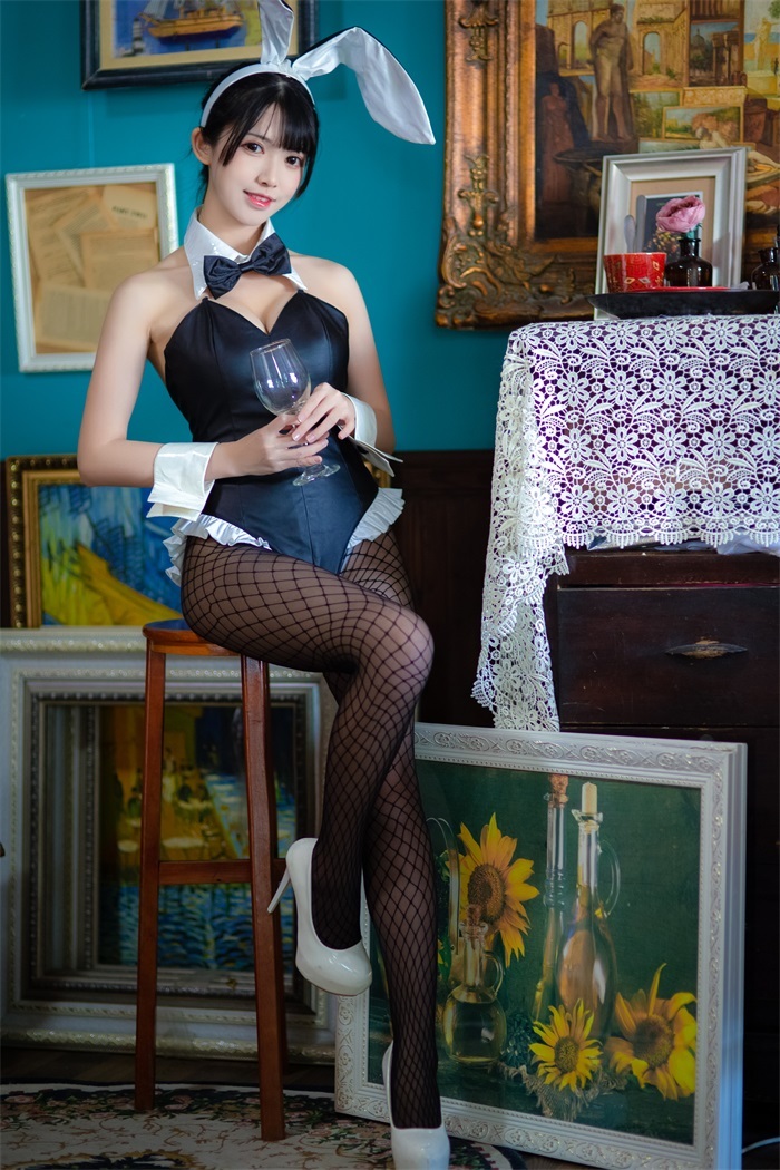 人气动漫Coser@鳗鱼霏儿 – 加藤惠 兔女郎 渔往袜 [25P/291MB]插图2