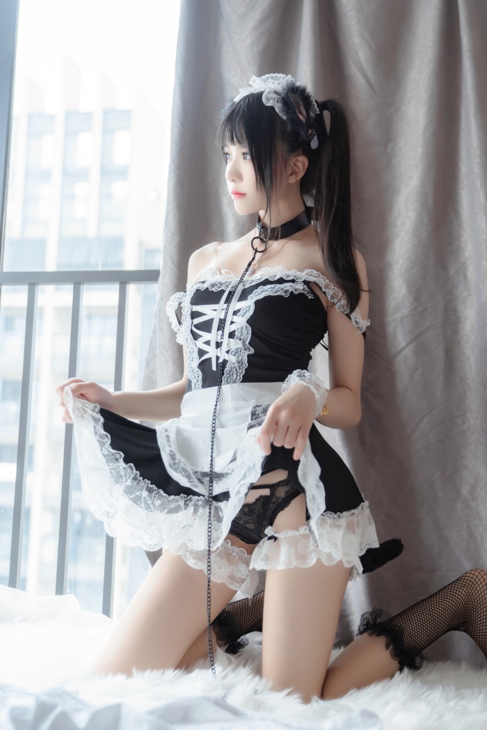 人气动漫Coser@桜桃喵 – 黑猫妹抖 [79P/1.59G]插图1