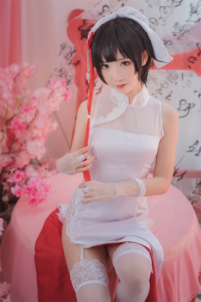 人气动漫Coser@面饼仙儿 旗袍白丝高雄 [29P/217MB插图
