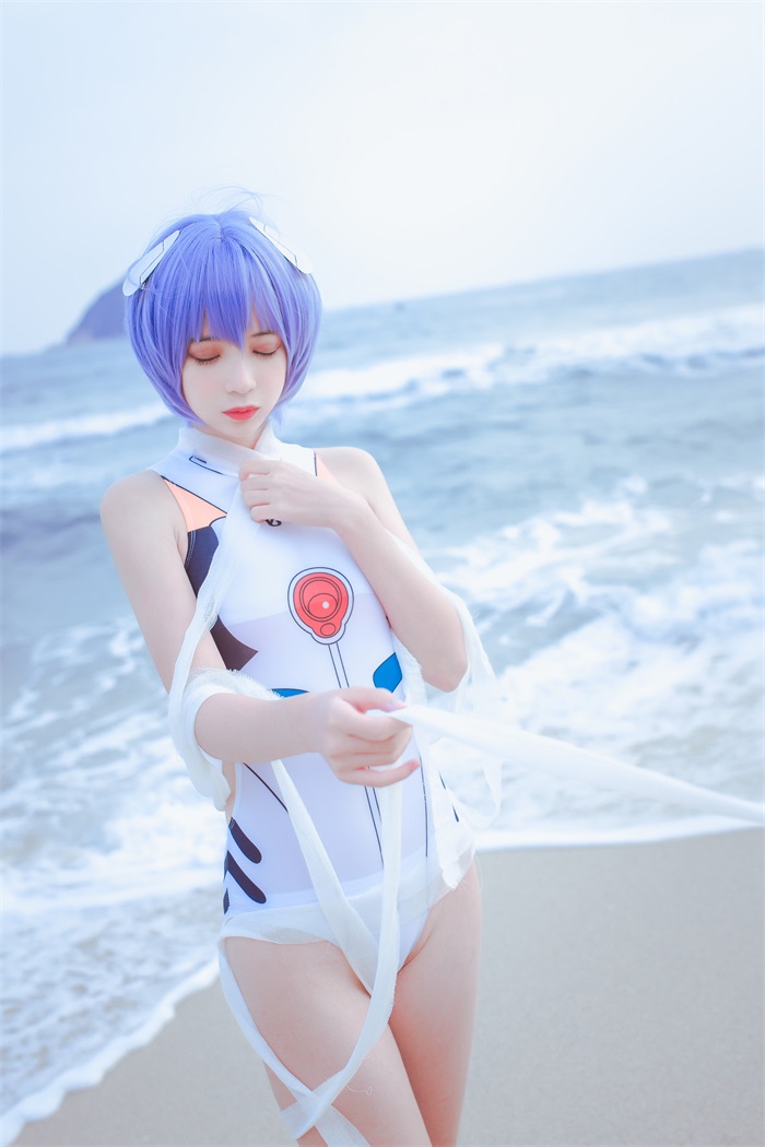 网荭Coser@疯猫ss – 清新 绫波丽 [37P/228MB]插图1