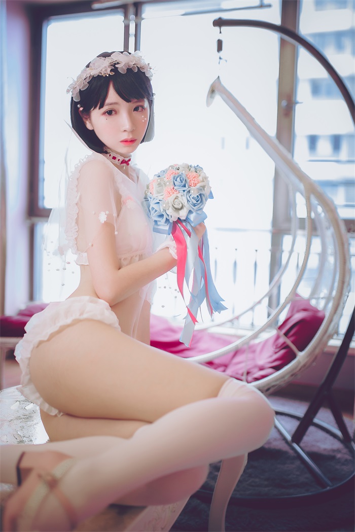 网荭Coser@疯猫ss – 梦中的婚礼 洁白的婚纱 [49P/319MB]插图1