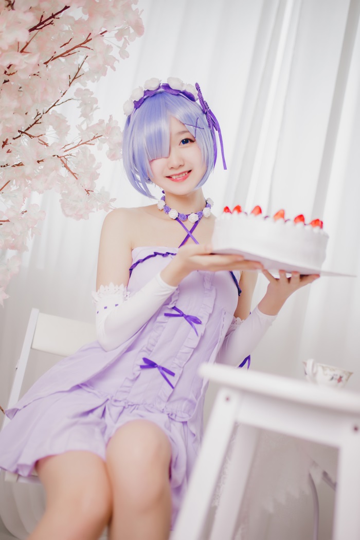 网荭Coser@木绵绵OwO – 雷姆生日 [24P/152MB]插图1