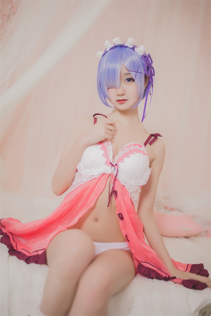 网荭Coser@木绵绵OwO – 蕾姆睡衣 [24P/164MB]插图