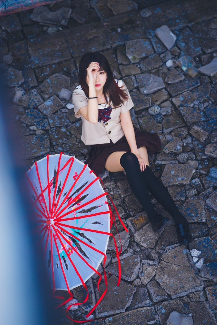 网荭Coser@疯猫ss – 丝袜狂想曲(伞) [42P/573MB]插图2