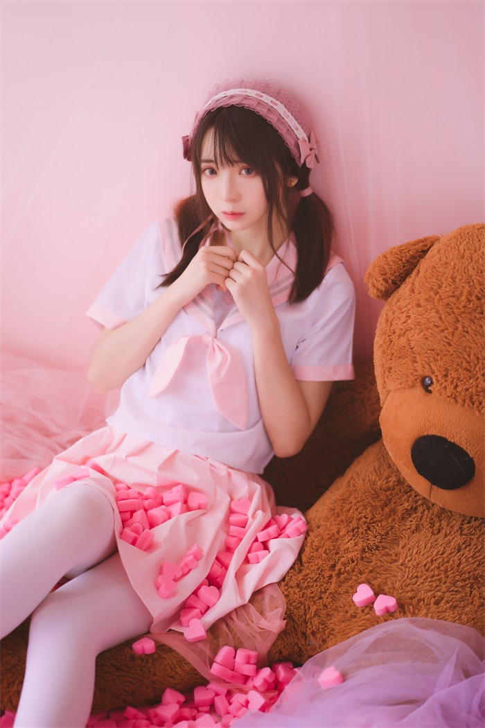 网荭Coser@疯猫ss – 粉红色丝袜狂想曲 [54P/623MB]插图2